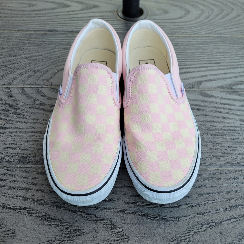 Vans Pink and cream like new size 8